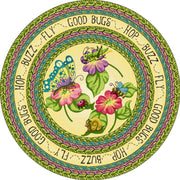 Good Bugs 7'7" Round area rug in color Multi