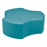 Pro Series Upholstered Cog Ottoman 12" Height - Teal