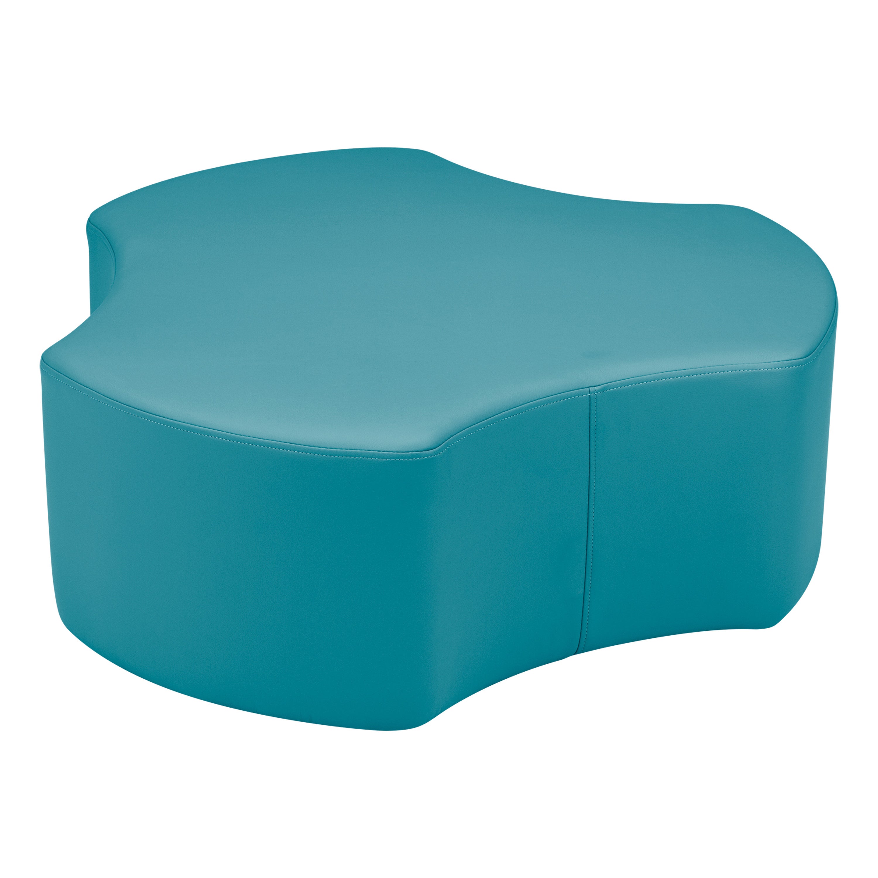 Pro Series Upholstered Cog Ottoman 12" Height - Teal