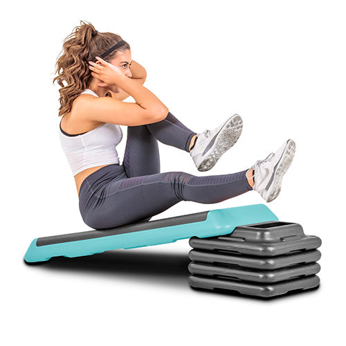 The Freestyle Step (Health Club Size) Teal (4 Risers) New