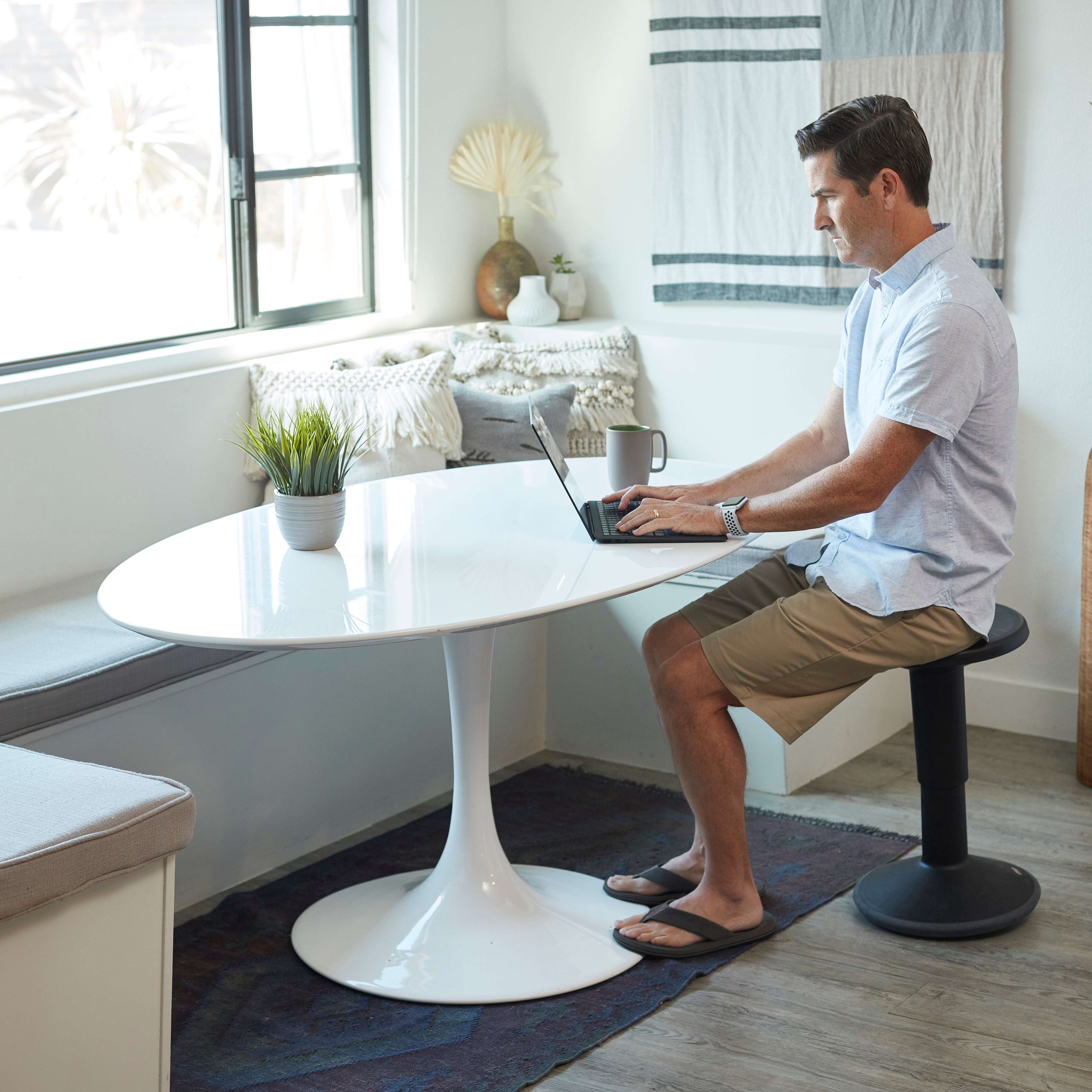 SitWell Adjustable Stool - Black