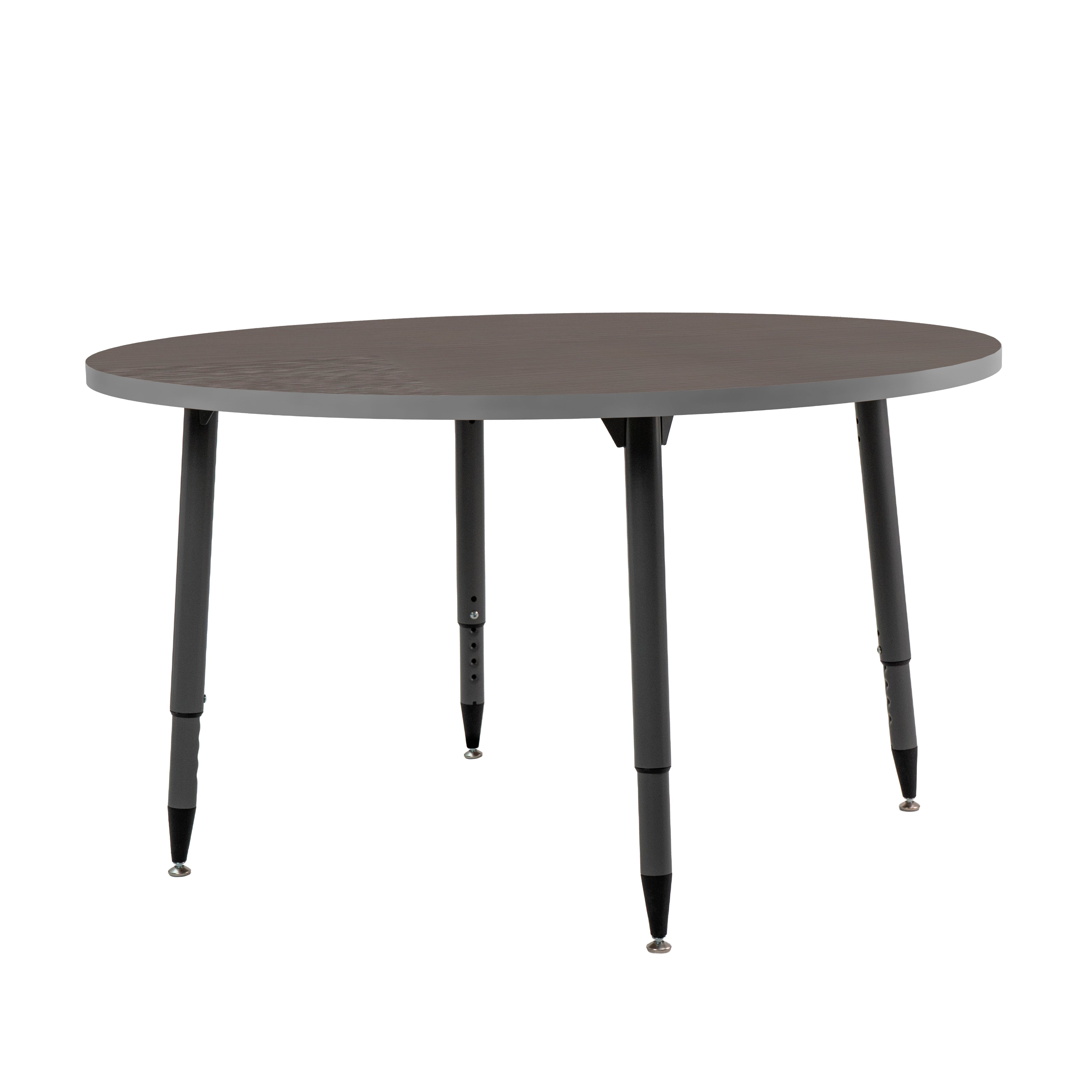 Adapte 48" Round Thermofused Activity Table with Adjustable Tapered Legs - Cosmic Strandz/North Sea