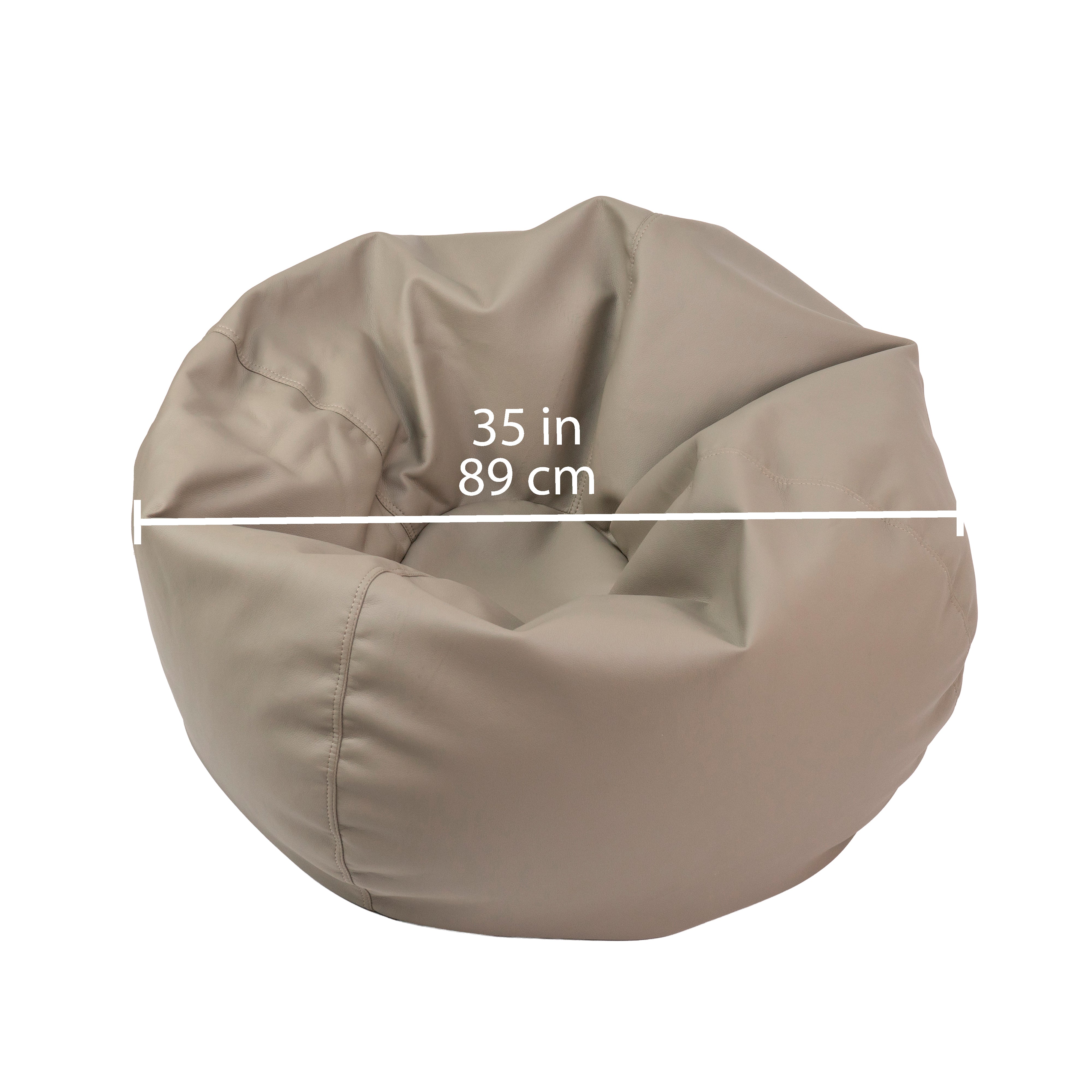 SoftScape Classic 35" Standard Bean Bag - Taupe