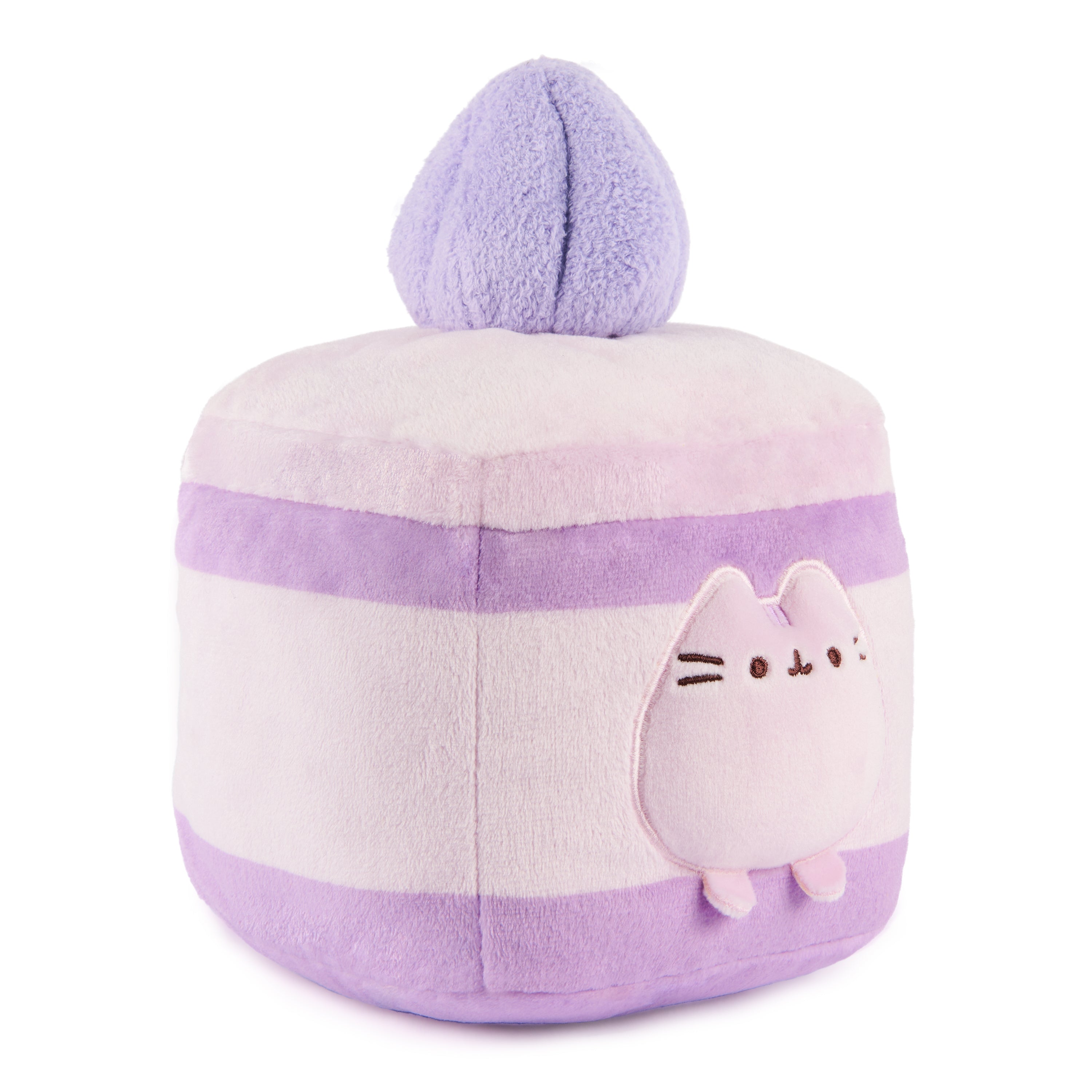 GUND Pusheen Lavender Spongecake Plush, Squishy Toy, Collectible Plush Toy, Dessert Plush, Cat Stuffed Animal for Ages 8 and Up, Purple, 6”
