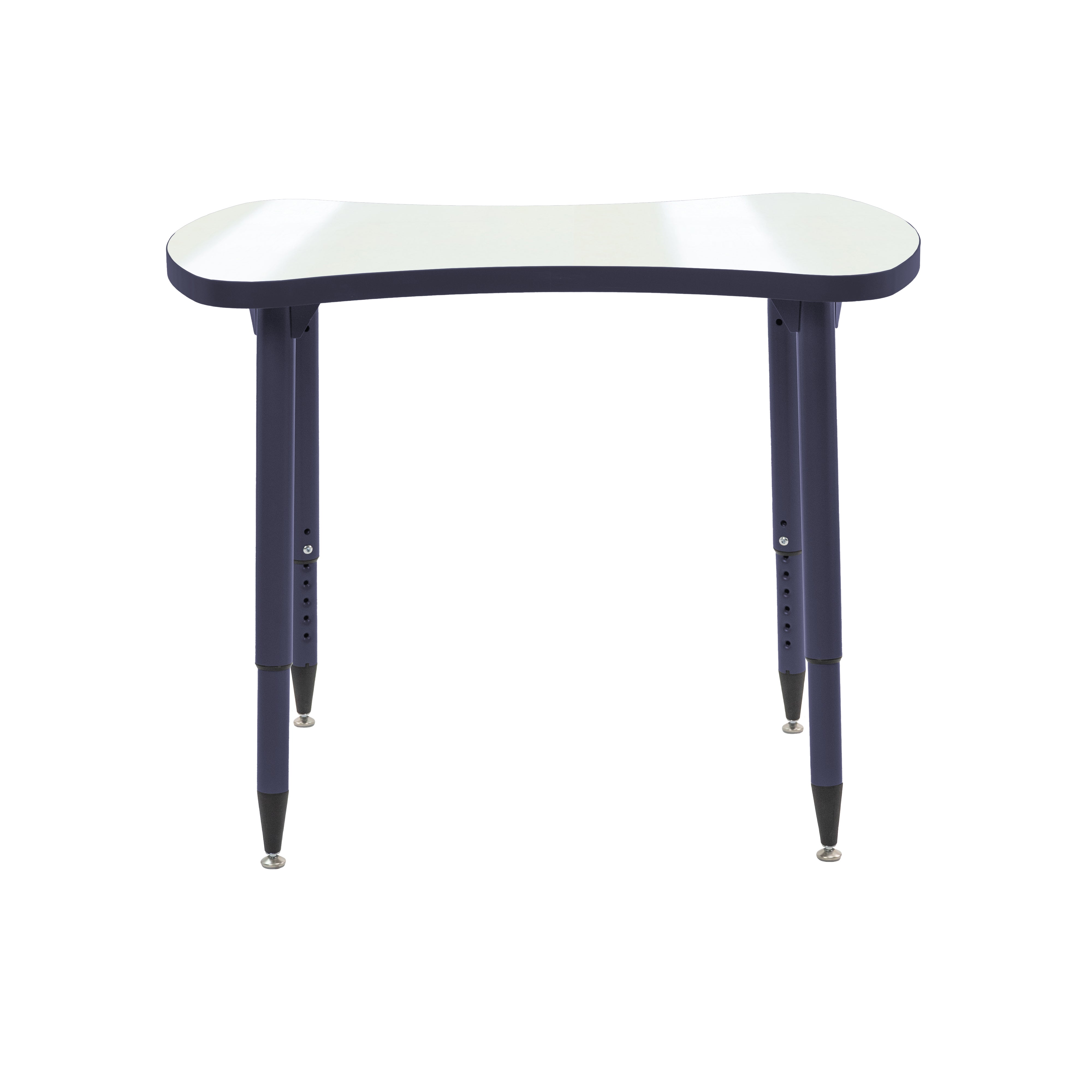 Adapte 25" x 37" Bowtie Dry-Erase Activity Table with Adjustable Tapered Legs - Whiteboard/Navy