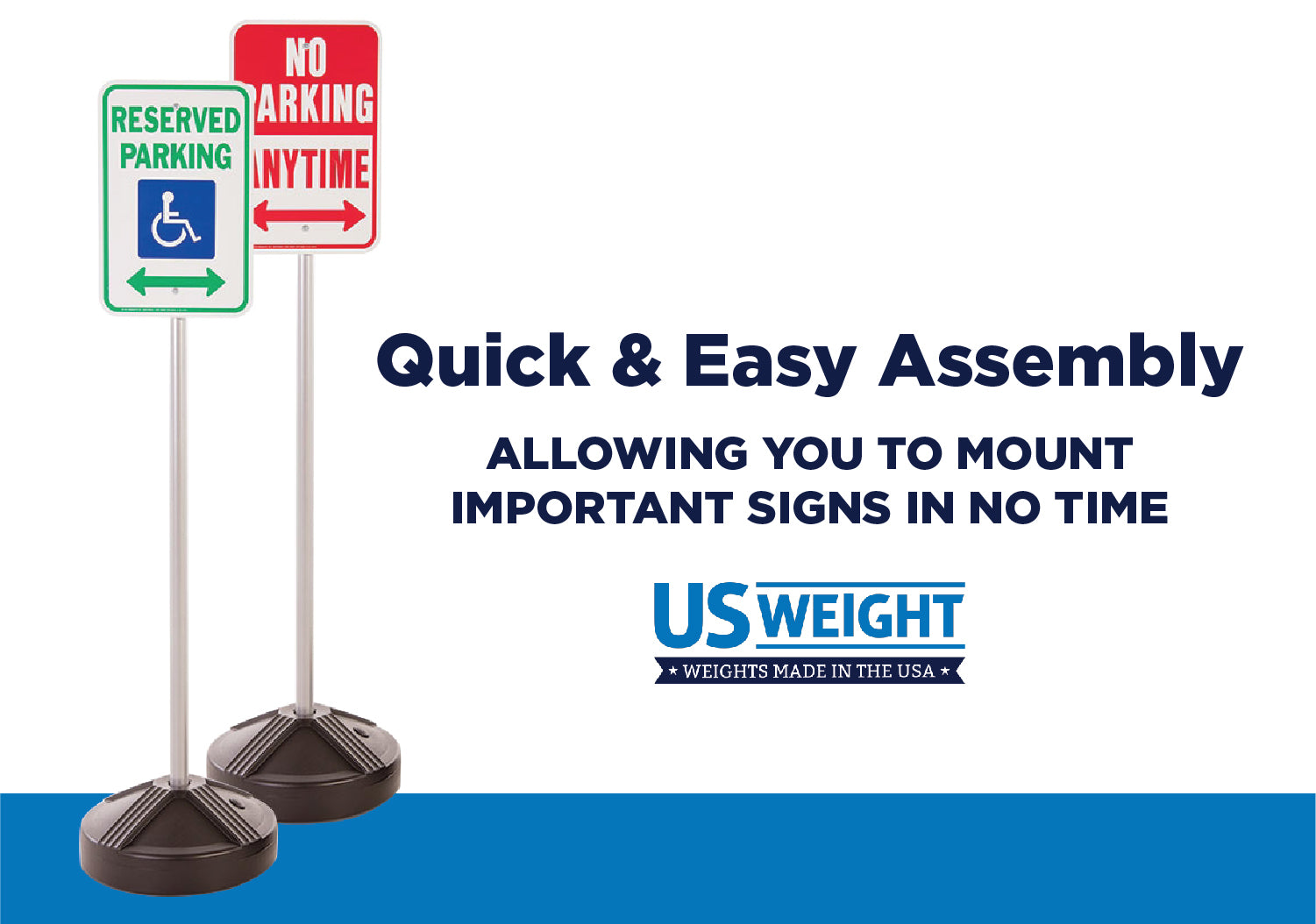 Sign Kit with Fillable Base