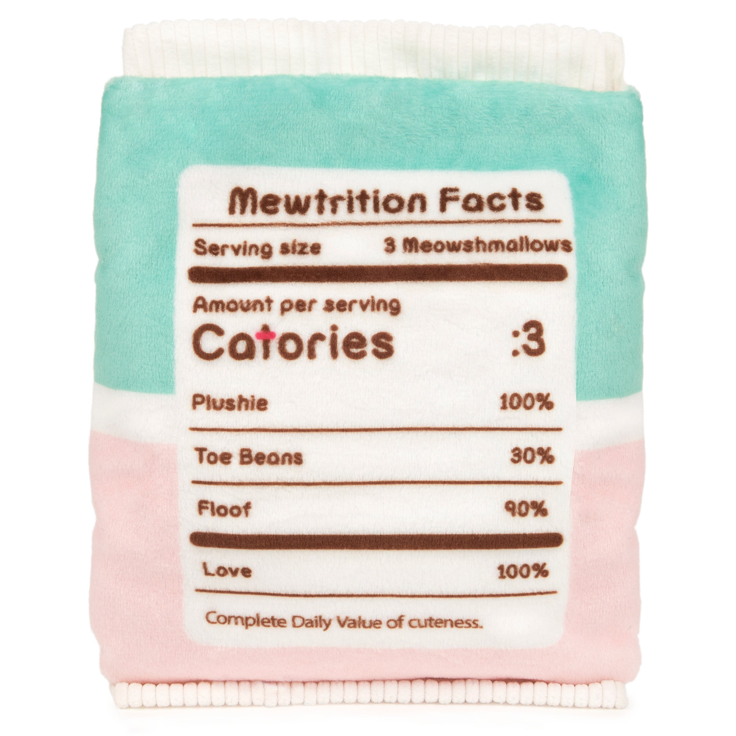 GUND Pusheen Meowshmallows Bag of Treats with Removable Mini Plush, Stuffed Animals for Ages 8 and Up, Pink/Green, 7.5”