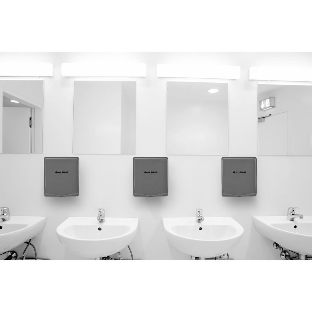 Willow Commercial Gray High Speed Automatic Electric Hand Dryer 2 Pack