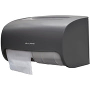 Side-by-Side Double Roll Toilet Tissue Dispenser, Gray