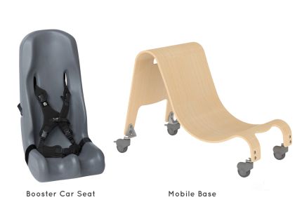 Large  ST Booster Car Seat  w/ Mobile Base - DARK GRAY