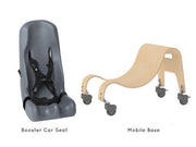 Small  ST Booster Car Seat  w/ Mobile Base - DARK GRAY