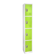 72 in. x 12 in. x 12 in. 4-Compartment Steel Tier Key Lock Storage Locker in Green (4-Pack)