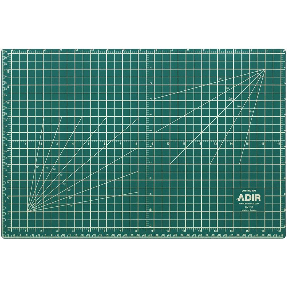 36 in. x 48 in. Self Healing Reversible Cutting Mat, Green/Black 2 Pack