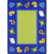 Nature's First Signs 5'4" x 7'8" area rug in color Multi