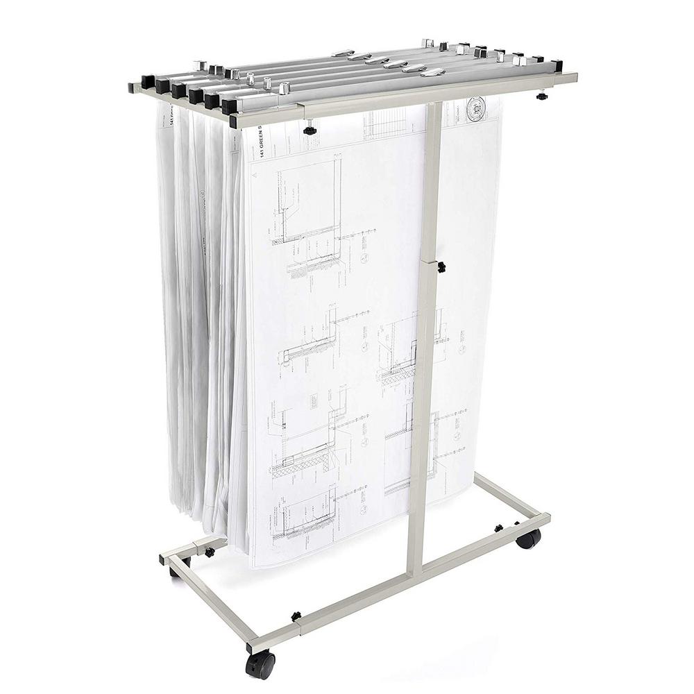 Blueprint Steel Vertical Plan Center, Grey