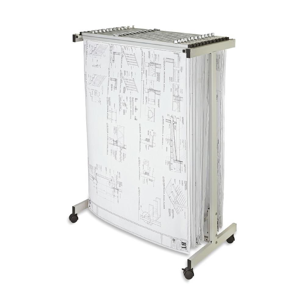 Expandable Blueprint Mobile Plan Center, Grey