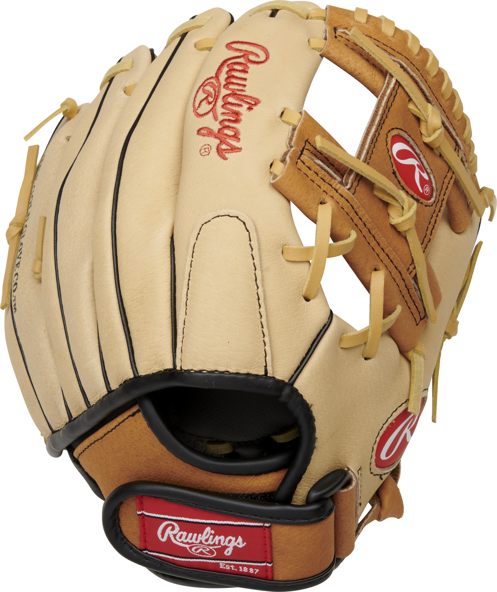 Rawlings Sure Catch Series Youth 10.5-Inch Baseball Glove - Right Hand Thrower - Tan/Camel