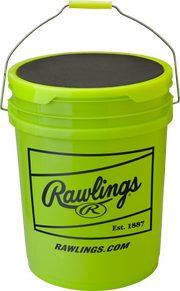 Rawlings 6 Gallon Empty Bucket Optic Yellow - 6 Pk