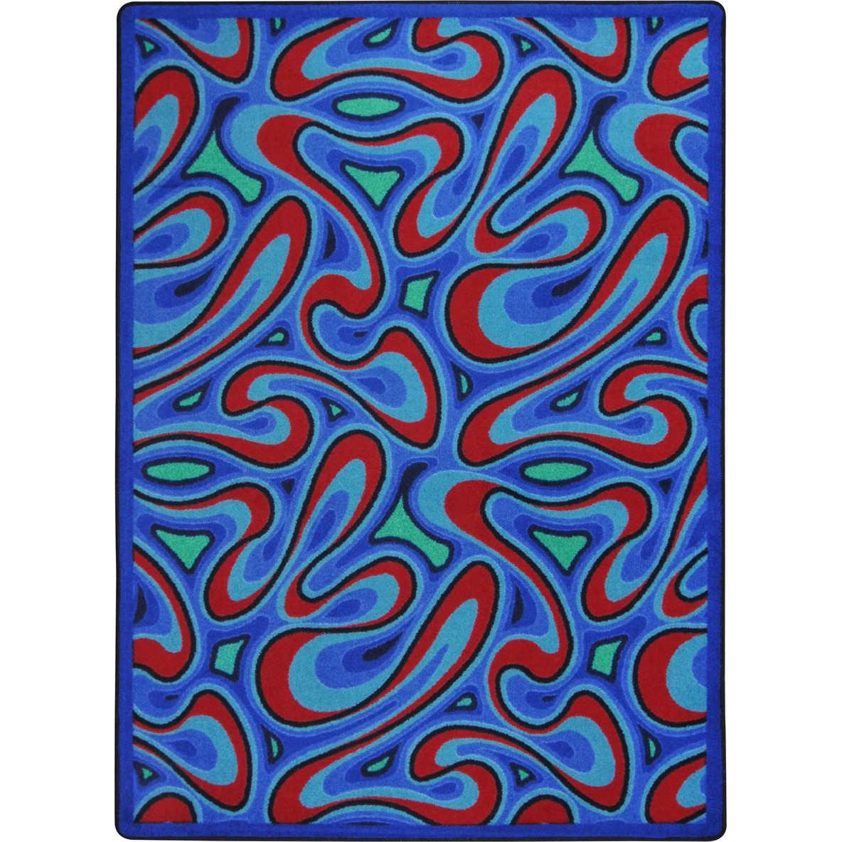 Groovy 10'9" x 13'2" area rug in color Multi