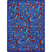 Groovy 7'8" x 10'9" area rug in color Multi