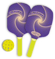 Aerobie Pickleball Set, Pickleball Paddles and Ball for Yard Games, Outdoor Toys for Kids and Adults Aged 5 & Up