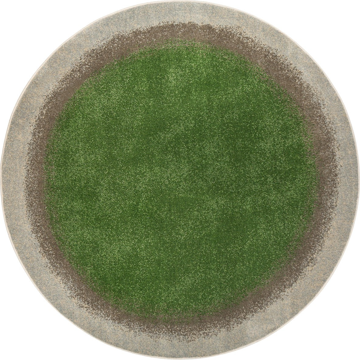 Grounded 5'4" Round area rug in color Meadow