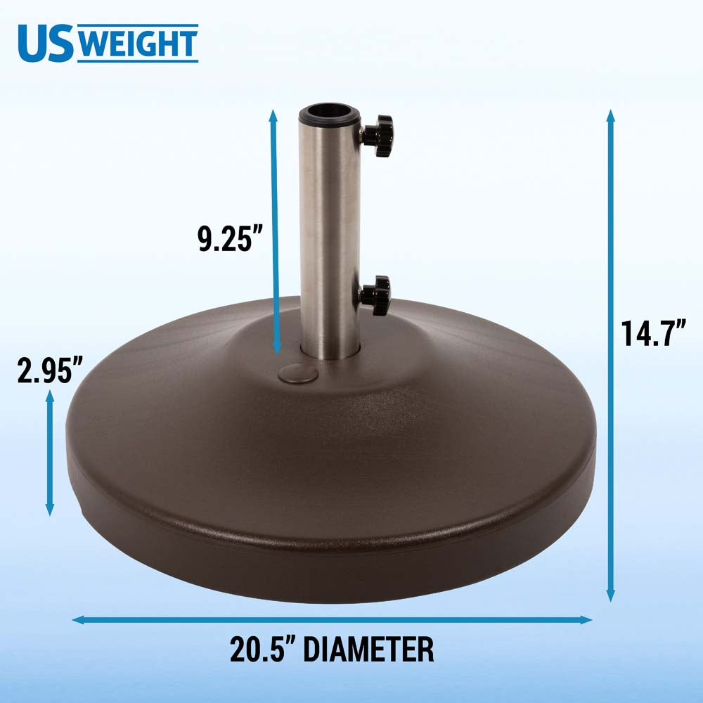 Fillable Free Standing Umbrella Base (Bronze)