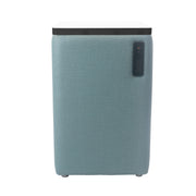 Pro Series Upholstered 18" x 18" Square Dry-Erase Ottoman Table with Tech Panel 28" Height - Sky Blue Crosshatch/Whiteboard