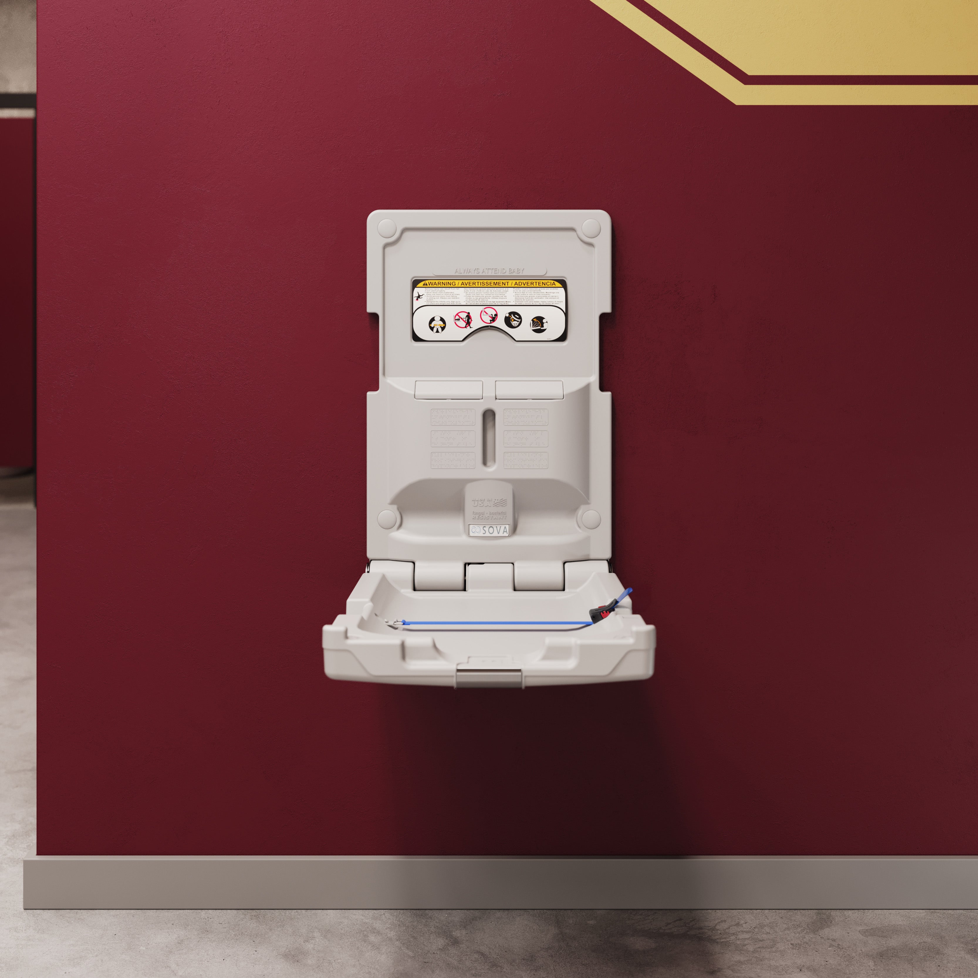 Origin Vertical Surface Mount w/ EZ Mount™ Backer Plate - Light Gray