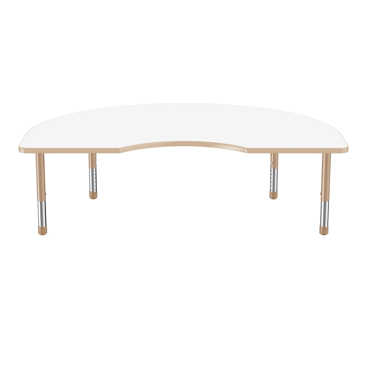 48" x 72" Kidney Dry-Erase Activity Table with Adjustable Chunky Legs - Whiteboard/Sand