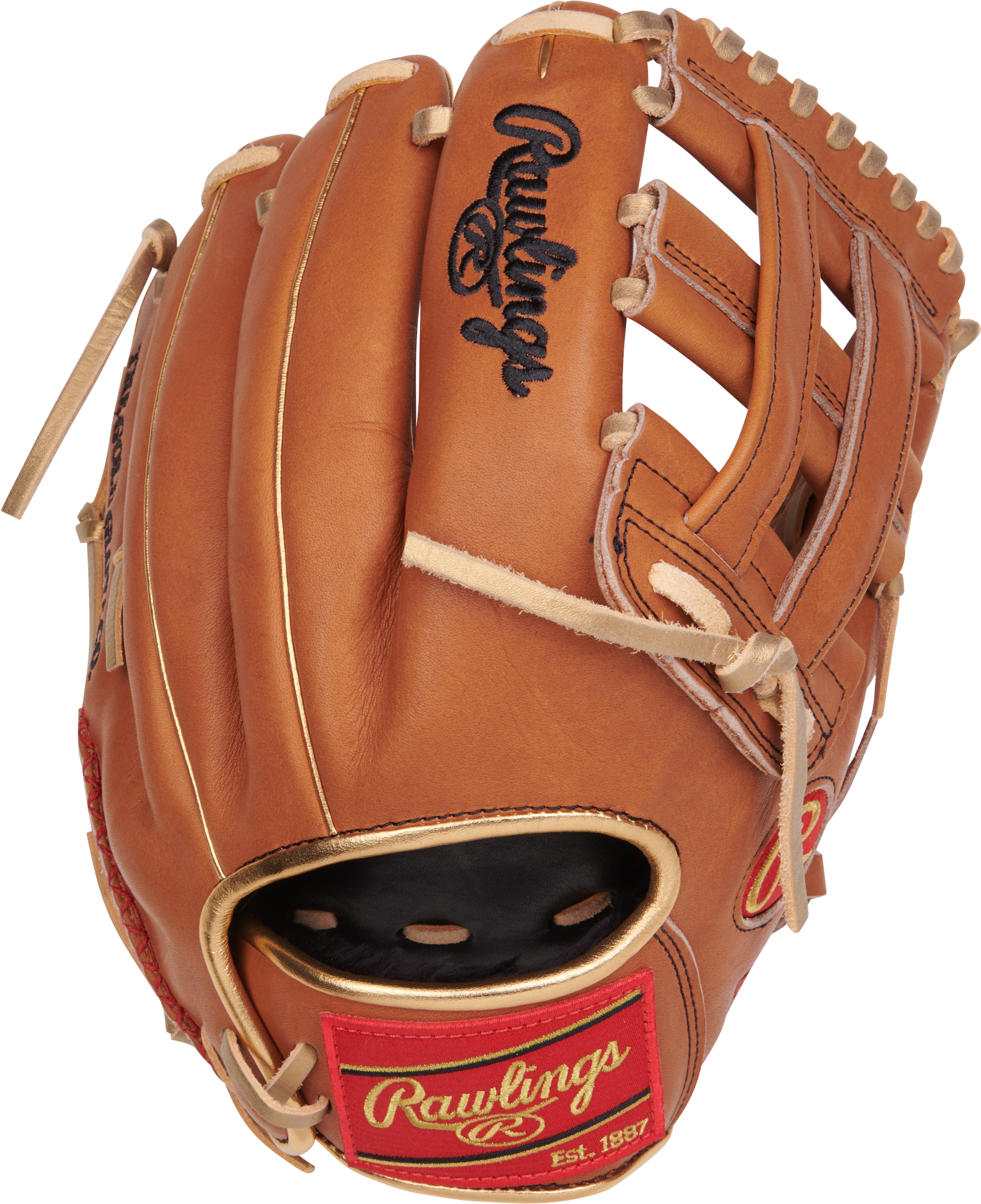 Rawlings Heart Of The Hide Series Sierra Romero Gameday Pattern 12-Inch Softball Glove - Right Hand Thrower - Golden Brown