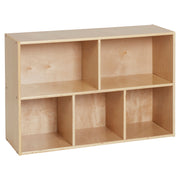 Streamline 5-Compartment Storage Cabinet 24in H - Natural