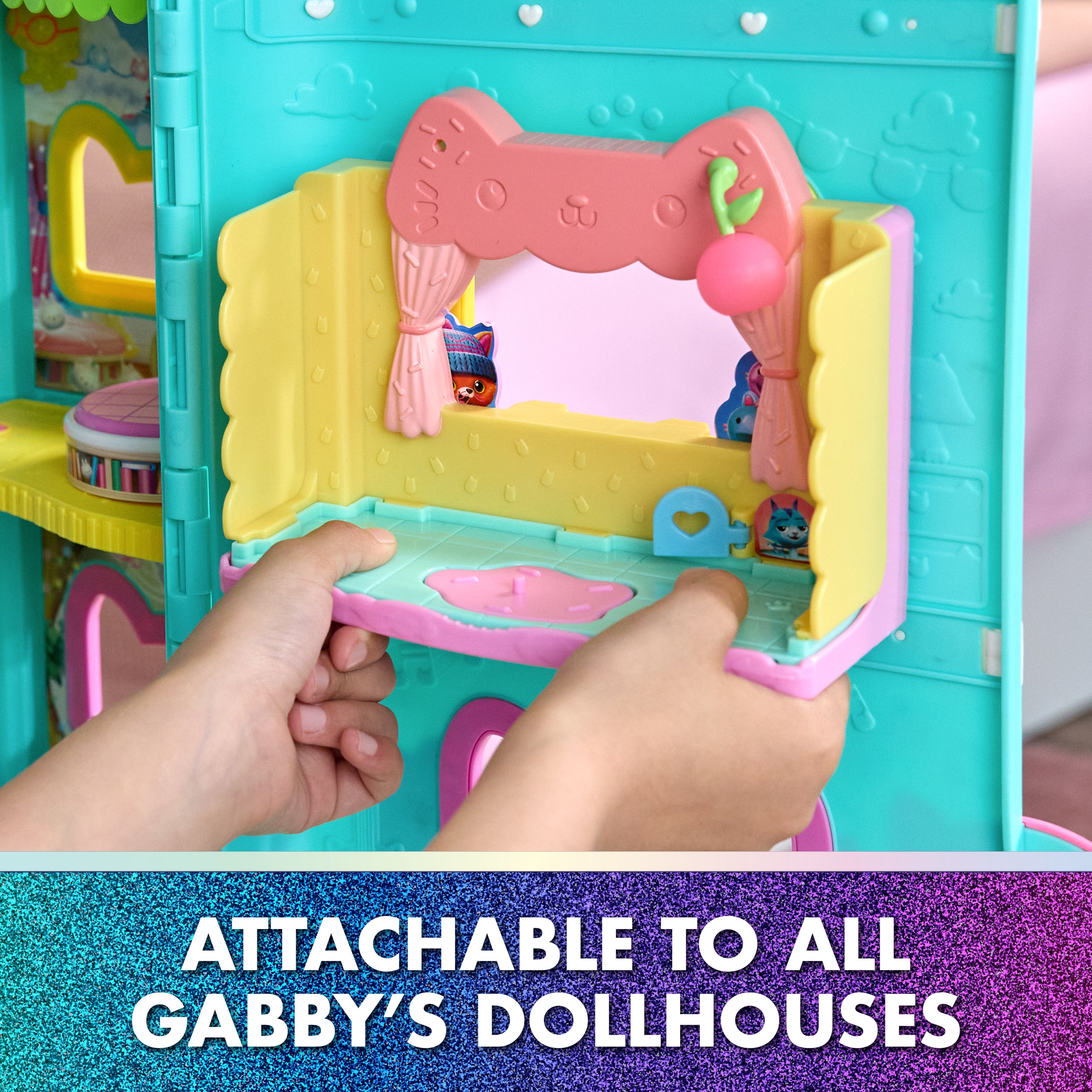 Gabby's Dollhouse: The Movie, Cakey's Sprinkle Cake-tastic Kitchen, Toy Figure, & Dollhouse Accessories, Kids Toys for Girls & Boys Ages 3 and Up