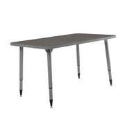 Adapte 30" x 48" Rectangle Thermofused Activity Table with Adjustable Tapered Legs - Cosmic Strandz/North Sea
