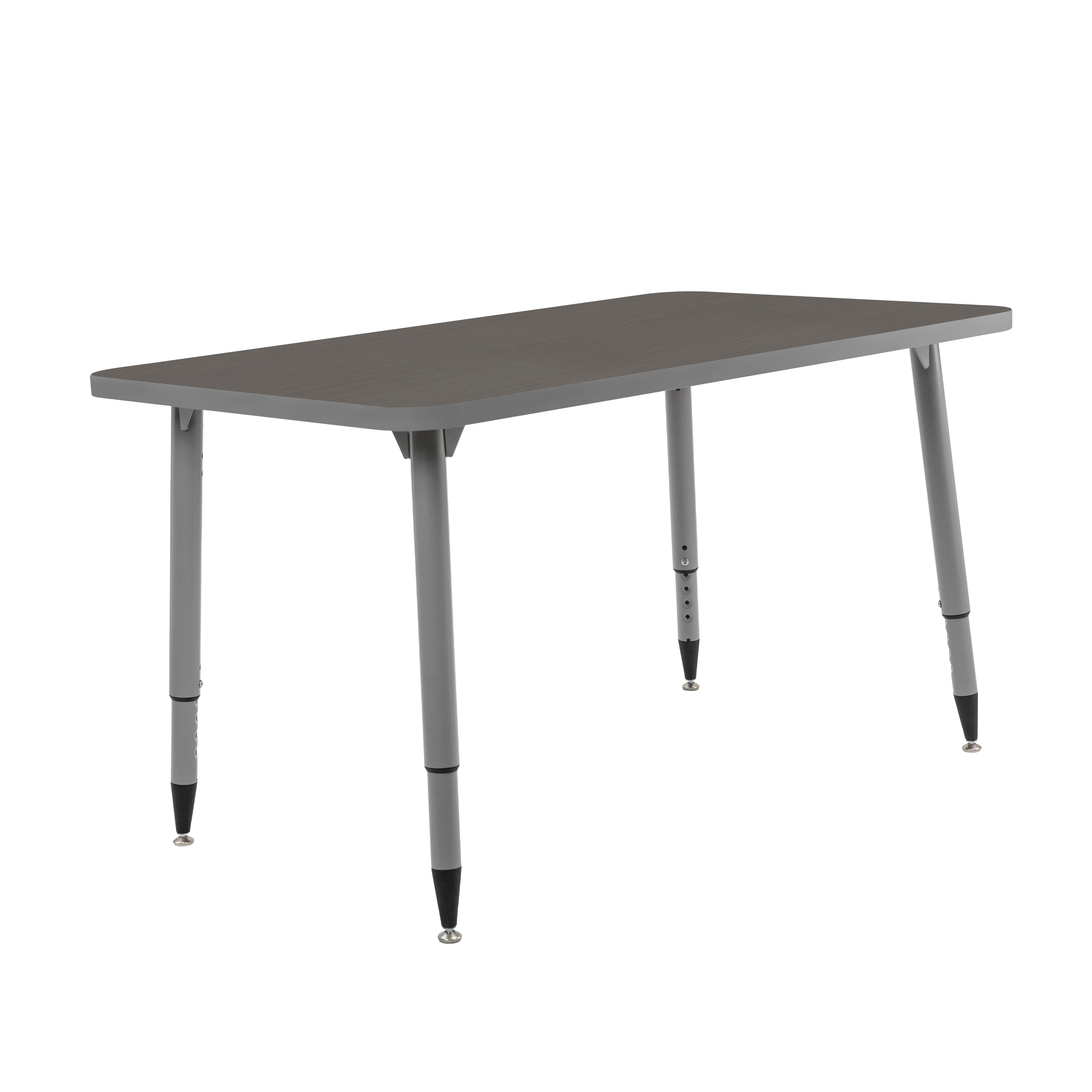 Adapte 30" x 48" Rectangle Thermofused Activity Table with Adjustable Tapered Legs - Cosmic Strandz/North Sea