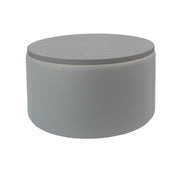 Pro Series Upholstered 30" Round Ottoman Table 18" Height - Gray/Cosmic Strandz