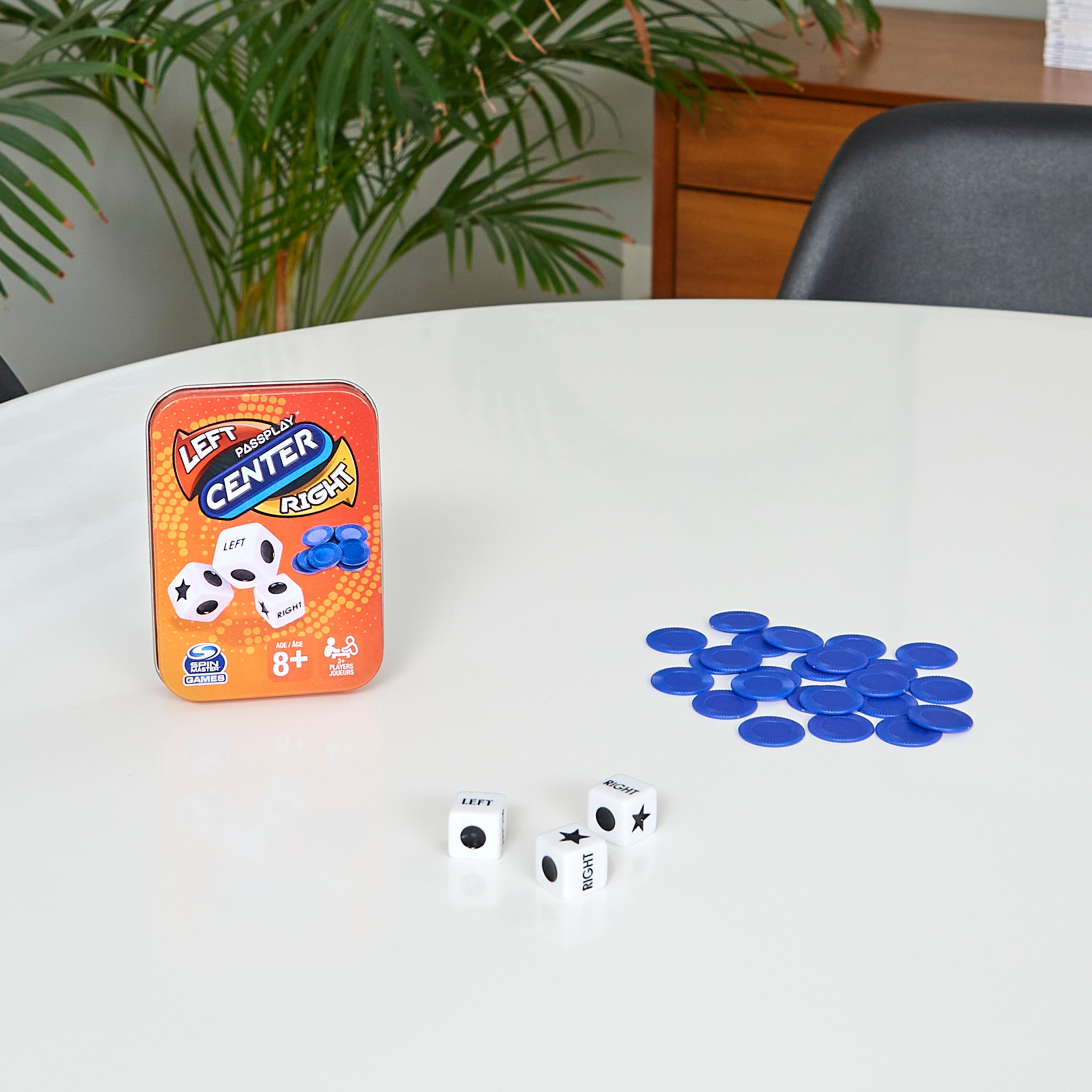 Passplay: The Game of Left Center Right, the Classic Dice Game in a Portable, Giftable Tin