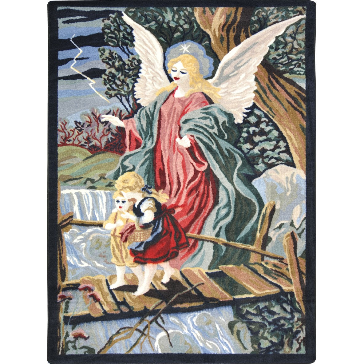 Guardian Angel 3'10" x 5'4" area rug in color Multi