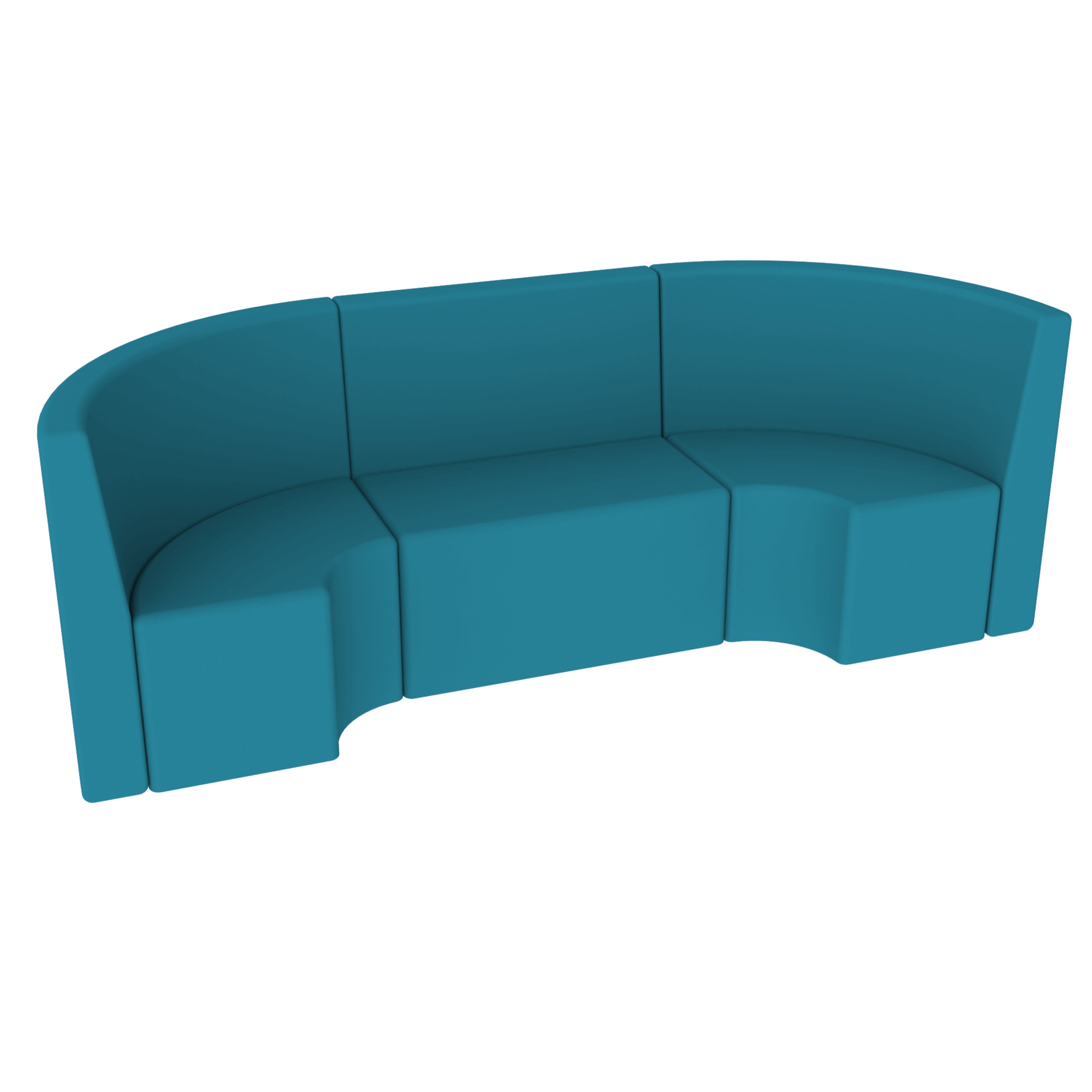 Pro Series Tallback Chairs 18" Seat Height, 3-Piece Set - Teal