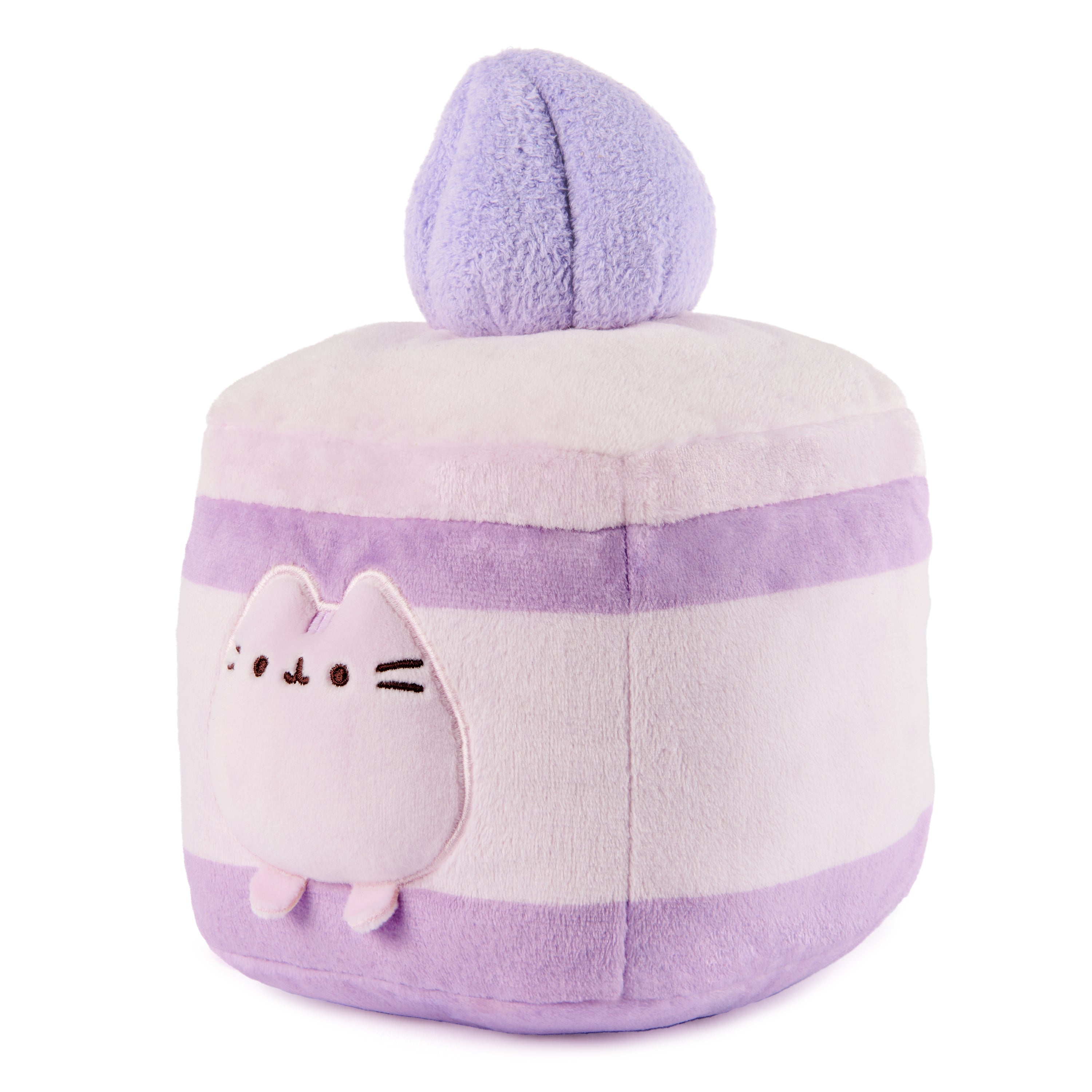 GUND Pusheen Lavender Spongecake Plush, Squishy Toy, Collectible Plush Toy, Dessert Plush, Cat Stuffed Animal for Ages 8 and Up, Purple, 6”