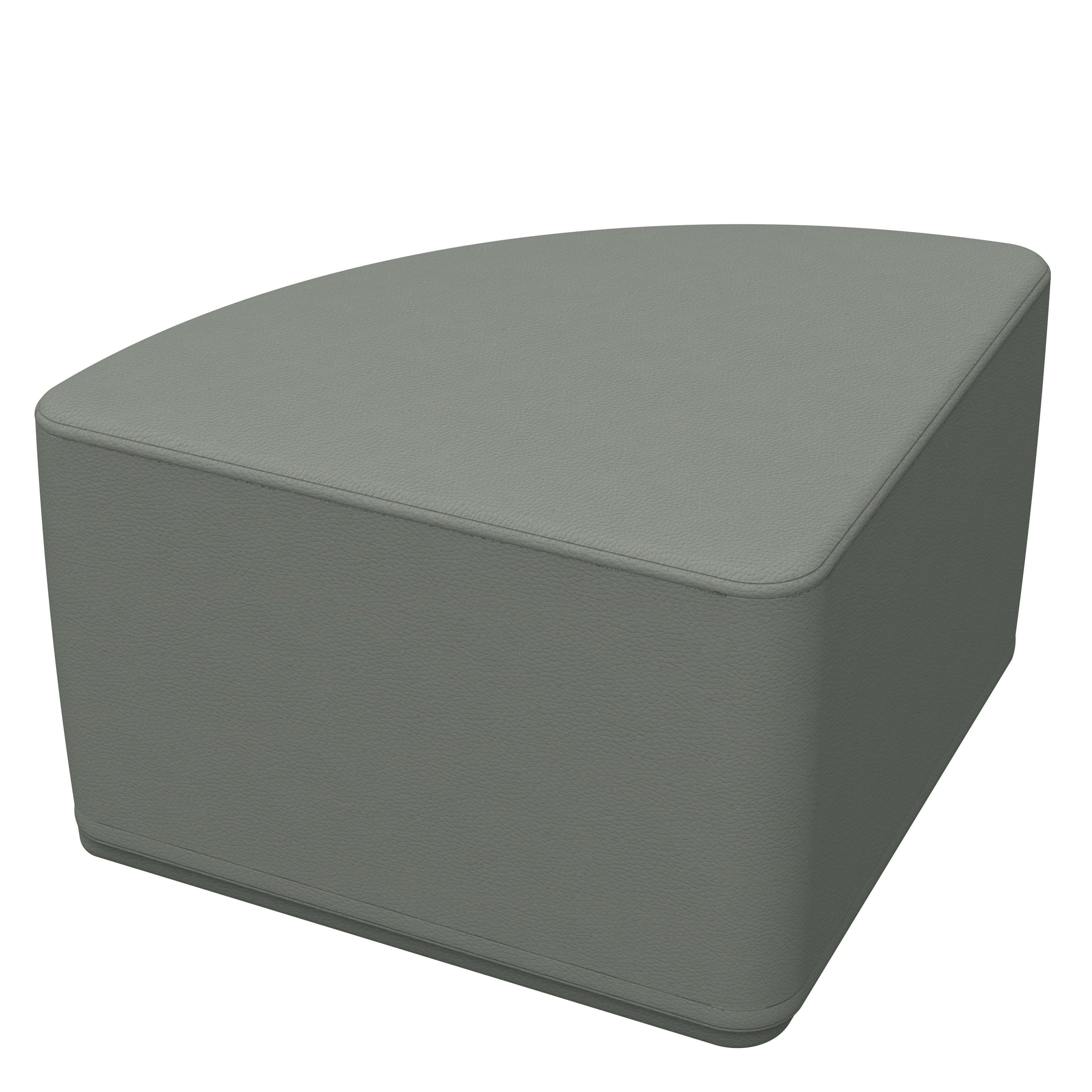 SoftScape Pie Ottoman 12" Height, 4-Piece - Navy/Powder Blue