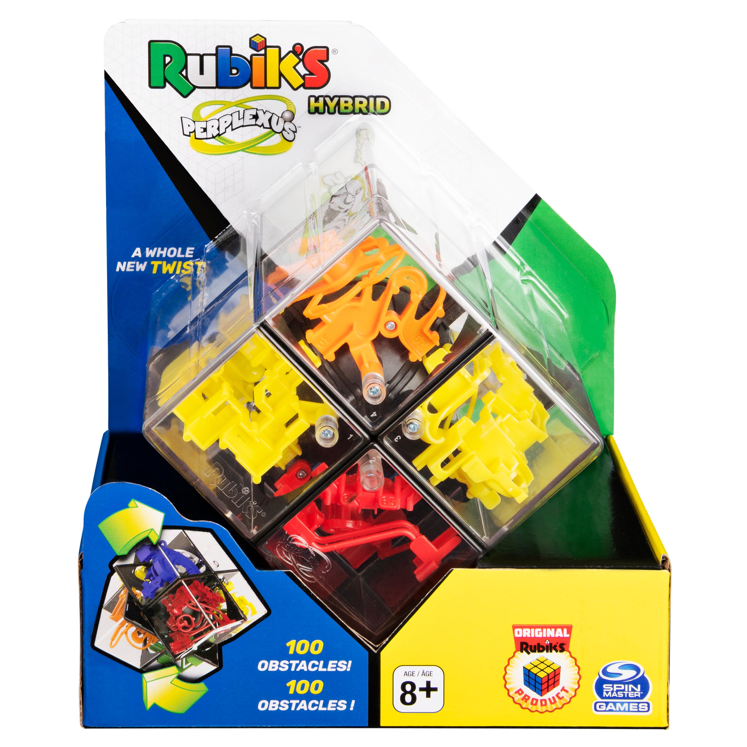 Rubik’s, Perplexus Hybrid 2 x 2 Gravity 3D Maze Game Brain Teaser Fidget Toy Puzzle Ball, for Kids & Adults Ages 8 and up