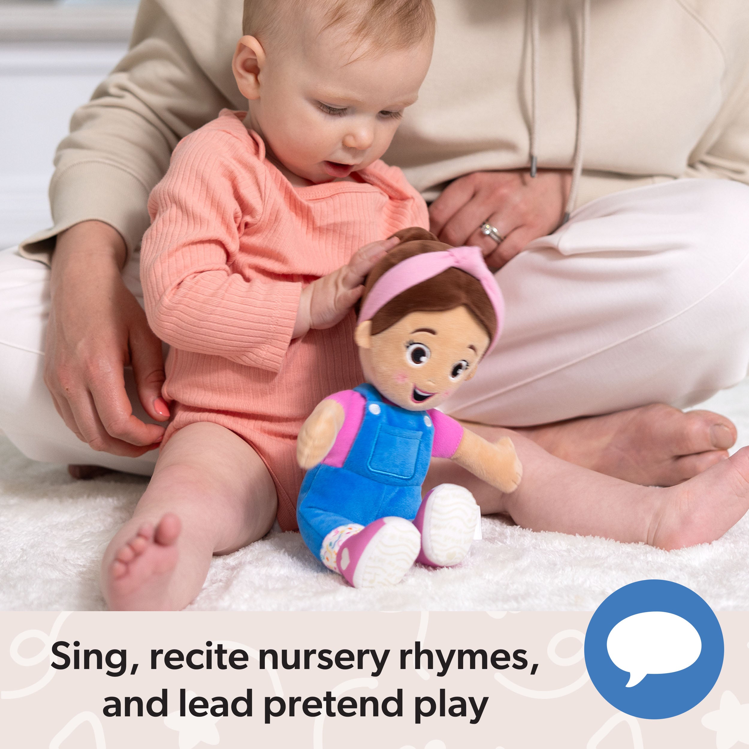 Ms. Rachel Official Cuddle & Comfort Doll, 11” Premium Plush Baby Toy, Toddler Toys for Girls & Boys for Ages 6 Months to 3+