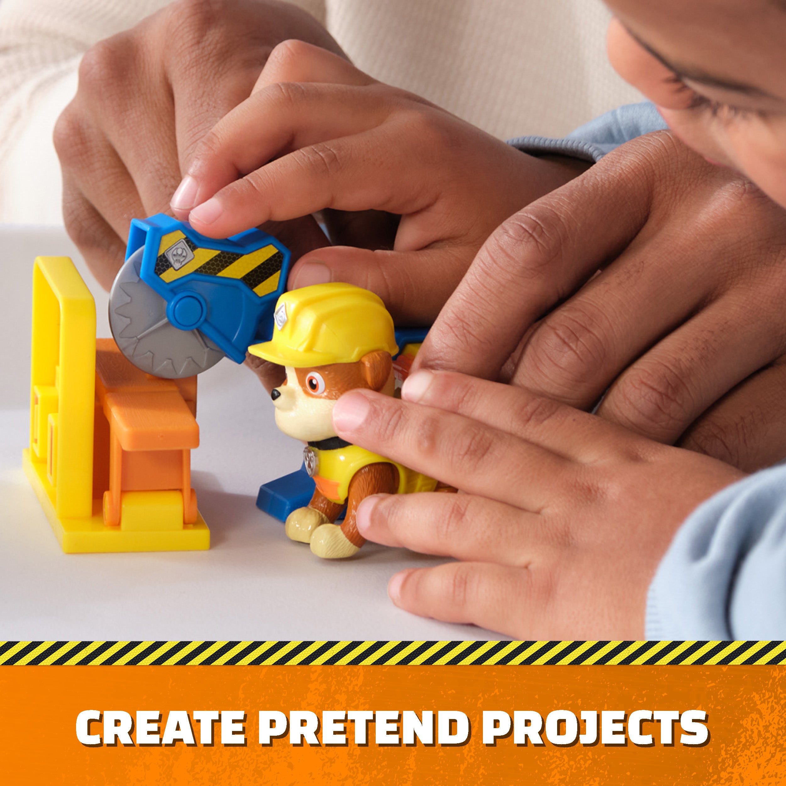 Rubble & Crew, Power Tool Pups, Rubble & Wheeler Toy Figures with 2 Construction Tools & 2 Building Accessories, Kids Toys for Boys & Girls Ages 3+