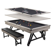 American Legend 3-In-1 Madison Pool + Poker Dining Table