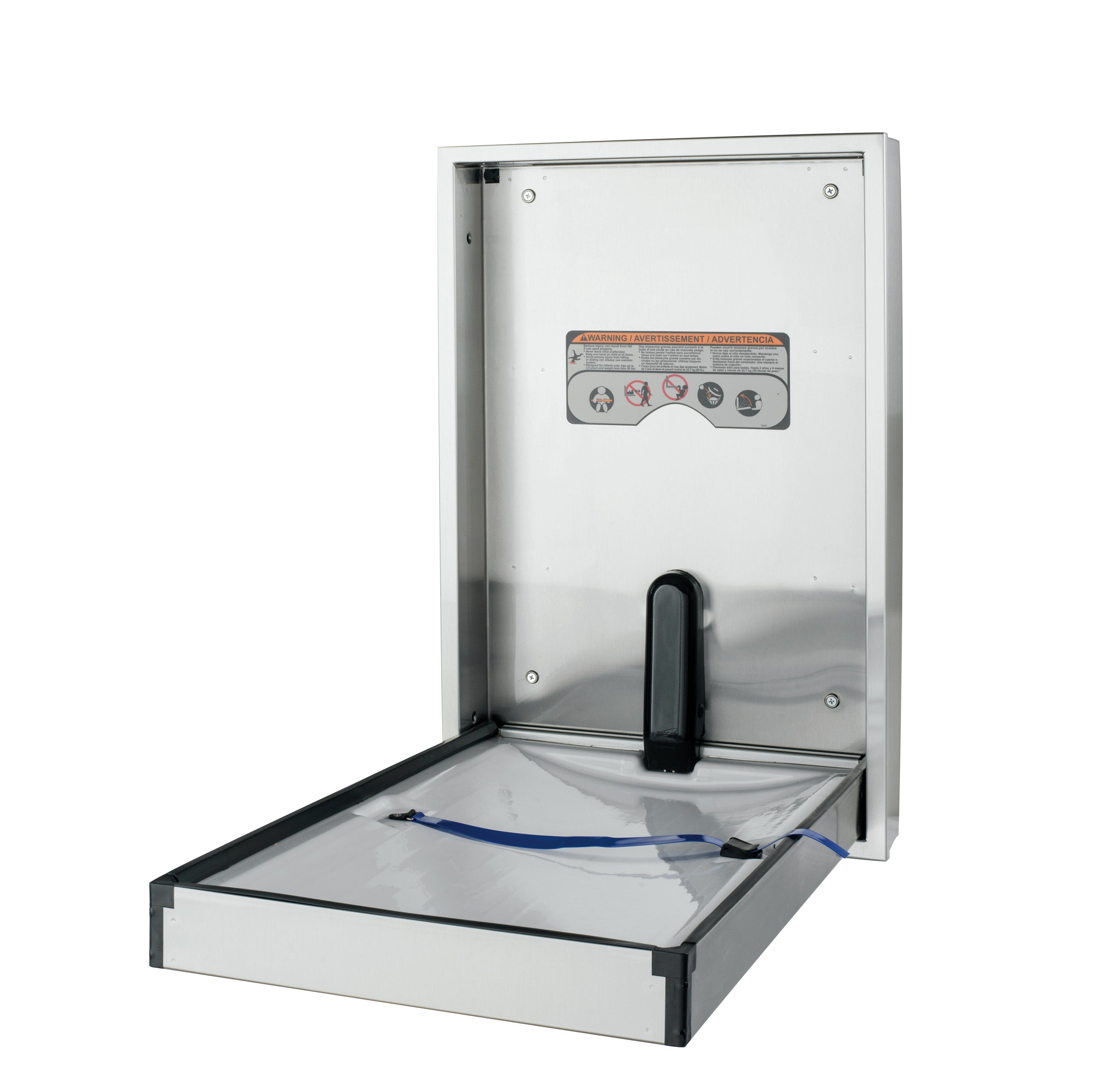 Summit Surface Mount Full Stainless Changing Station - Vertical - Stainless Steel