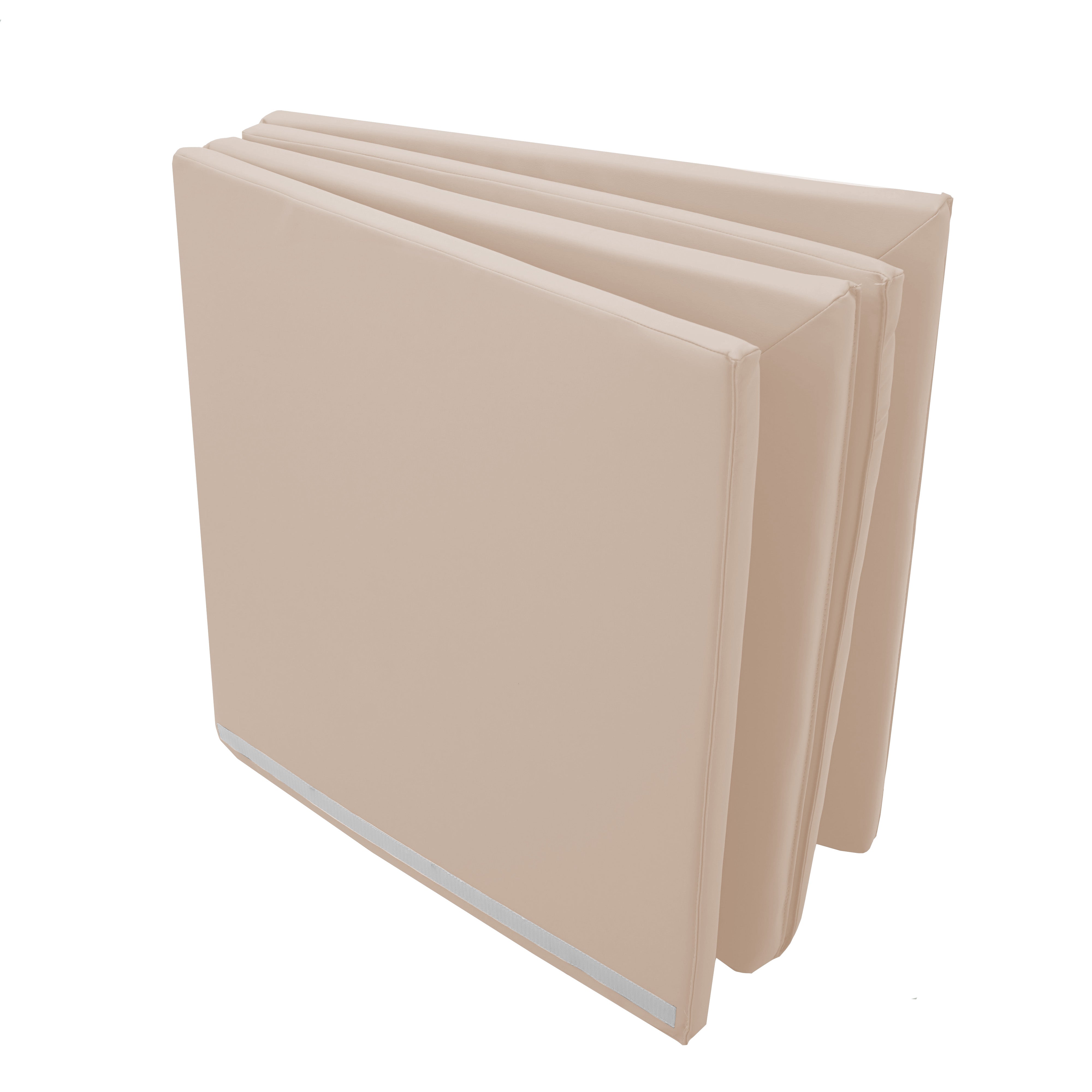 SoftScape Two-Texture Space Saver 4-Fold Toddler Activity Mat - Beige