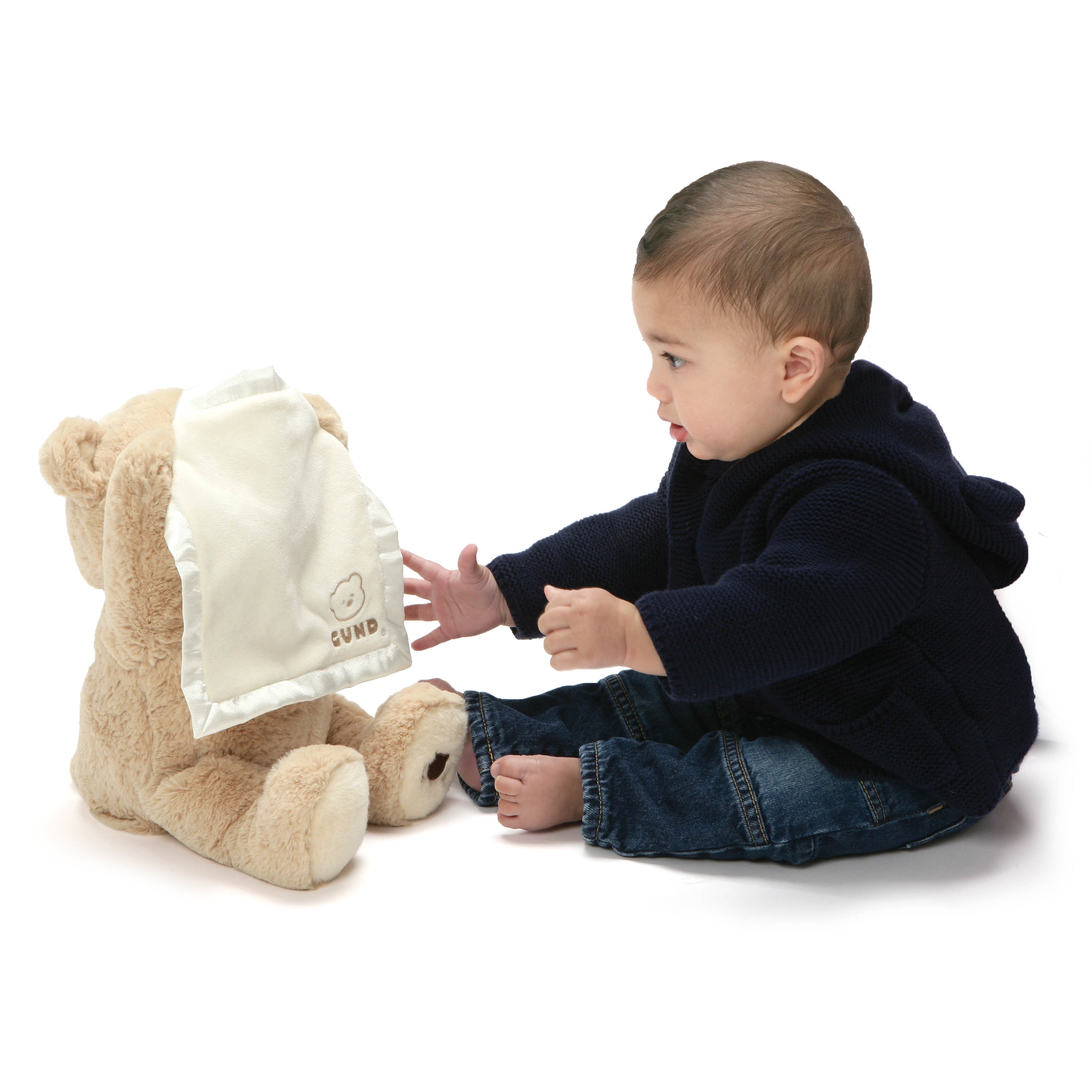 GUND Peek-A-Boo Teddy Bear Plush, Animated Stuffed Animal for Babies and Newborns, 11.5"