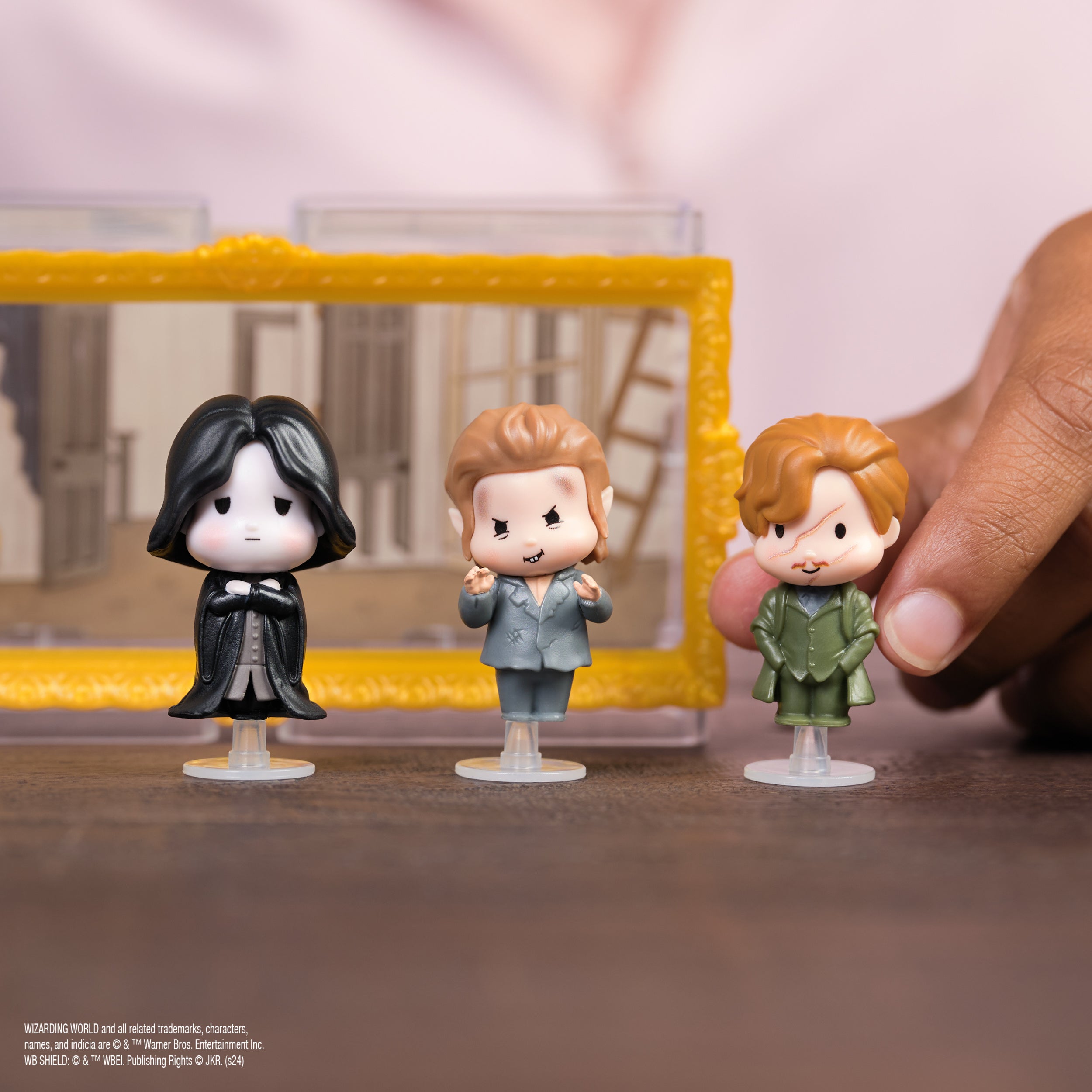 Wizarding World Harry Potter, Micro Magical Moments Year 3 Figure Set with Remus Lupin, Severus Snape, Peter Pettigrew & Display Case