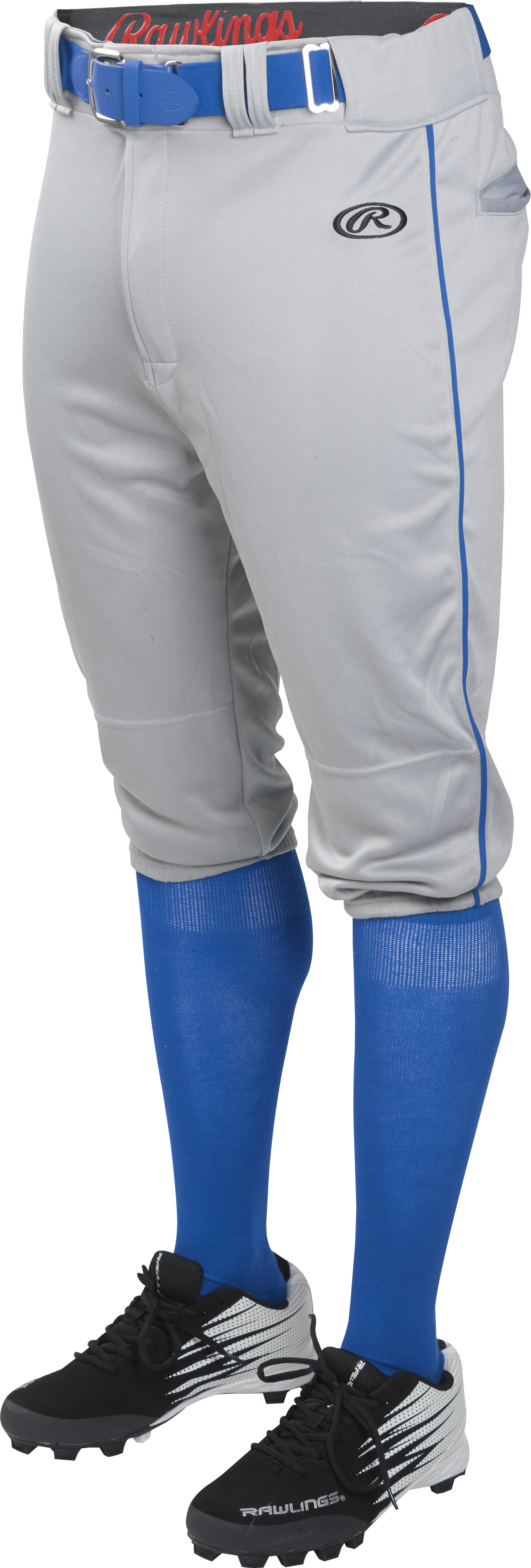 Rawlings Adult Launch Piped Knicker Pant - Small - Blue Gray/Royal